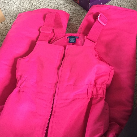 girls pink snow pants
